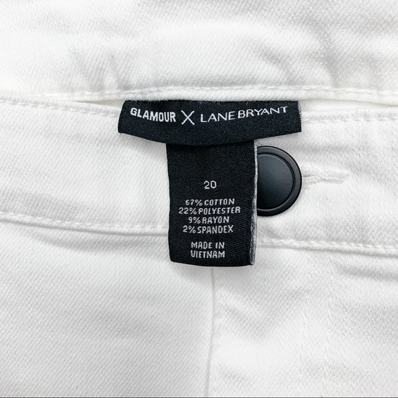 NWT Glamour x Lane Bryant White Jeans Sz 20 - Picture 4 of 6